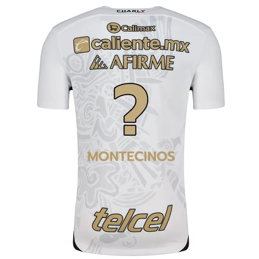 Danxen Kid Joaquín Montecinos #0 White Black Away Jersey 2024/25 T-Shirt