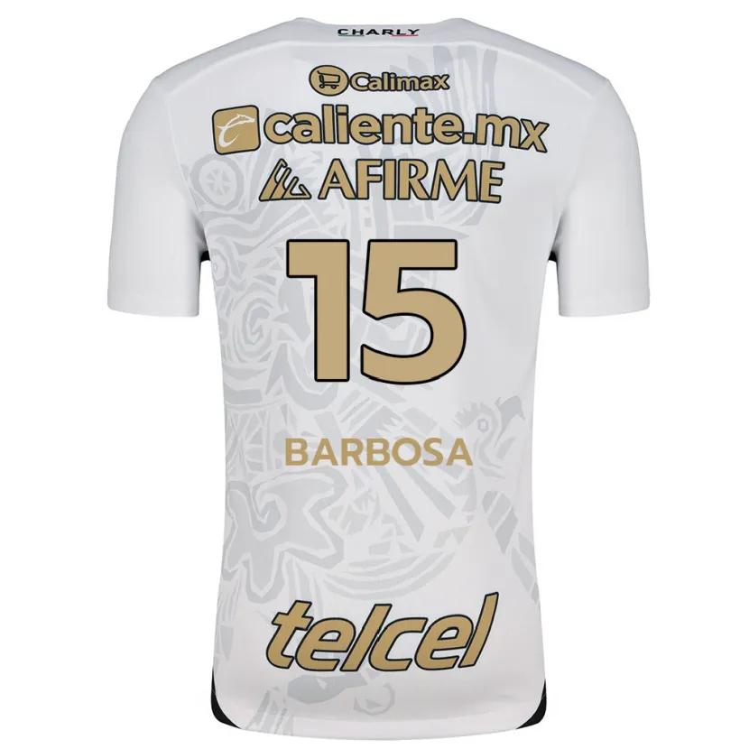 Danxen Kid Diego Barbosa #15 White Black Away Jersey 2024/25 T-Shirt