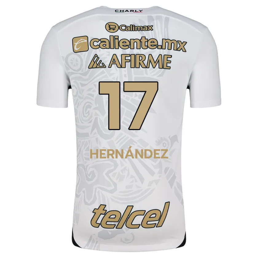 Danxen Kid Rubén Hernández #17 White Black Away Jersey 2024/25 T-Shirt