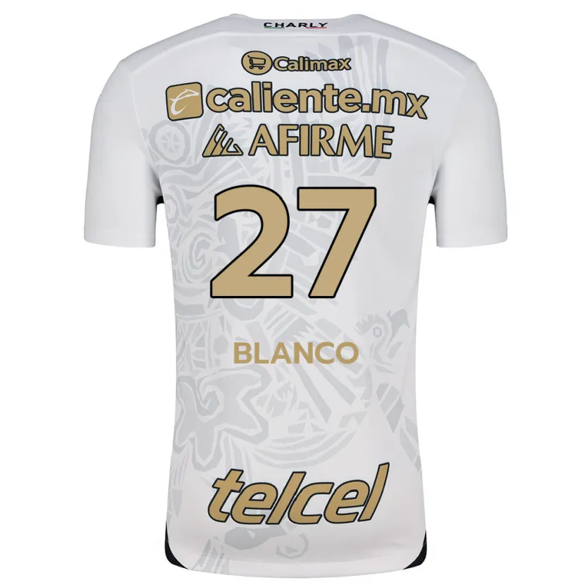 Danxen Kid Domingo Blanco #27 White Black Away Jersey 2024/25 T-Shirt