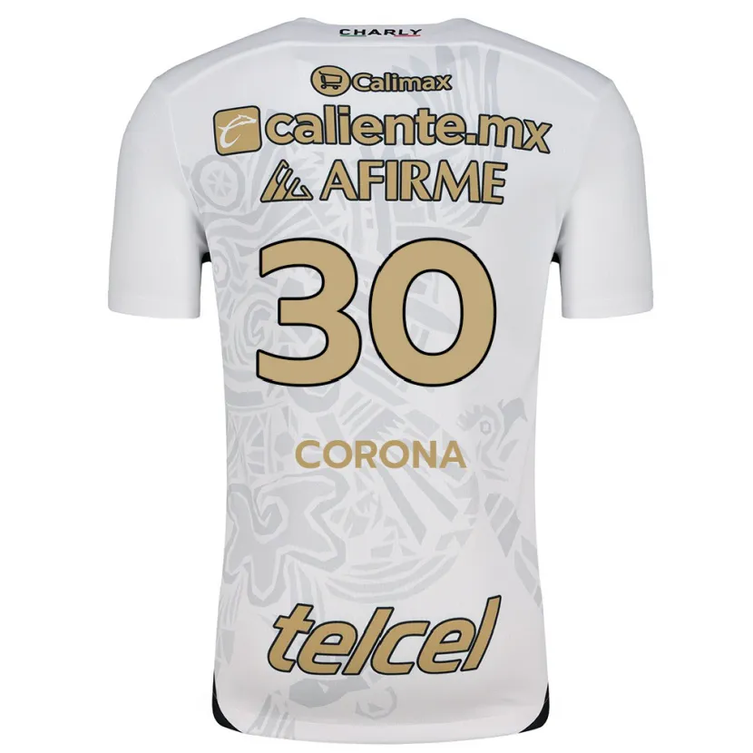 Danxen Kid Jesús Corona #30 White Black Away Jersey 2024/25 T-Shirt