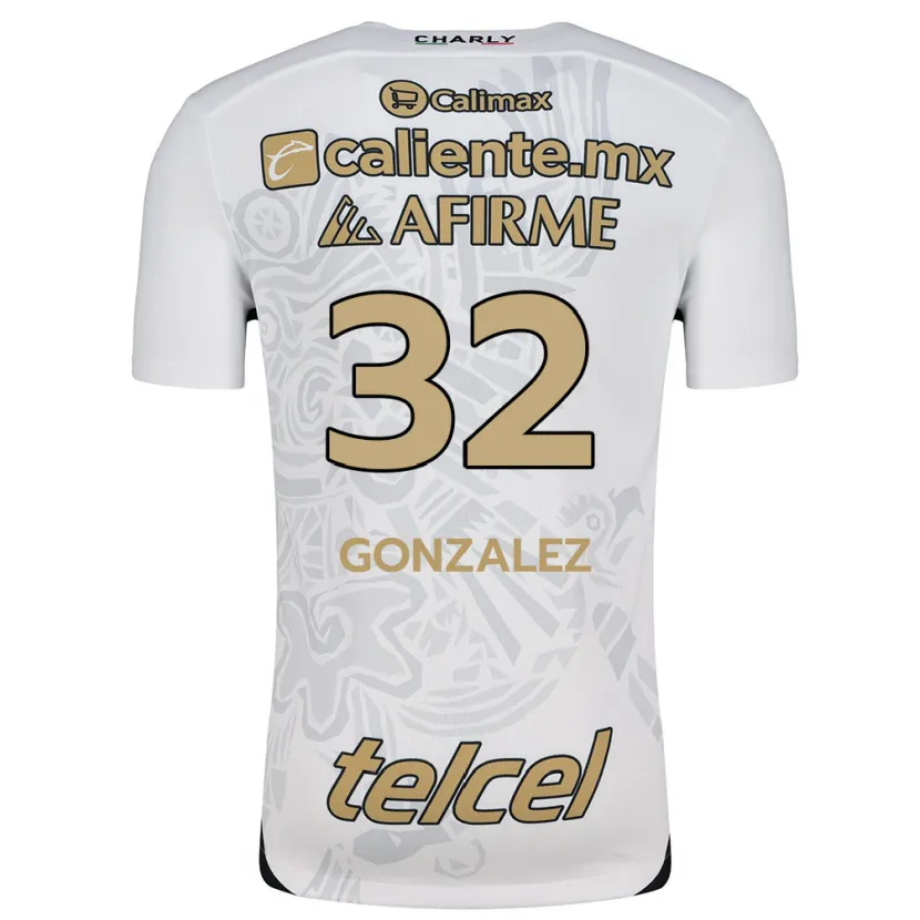 Danxen Kid Carlos González #32 White Black Away Jersey 2024/25 T-Shirt