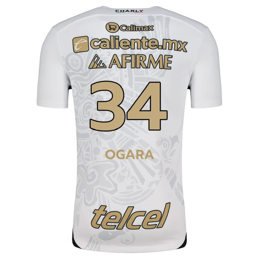 Danxen Kid Gerson Ogara #34 White Black Away Jersey 2024/25 T-Shirt