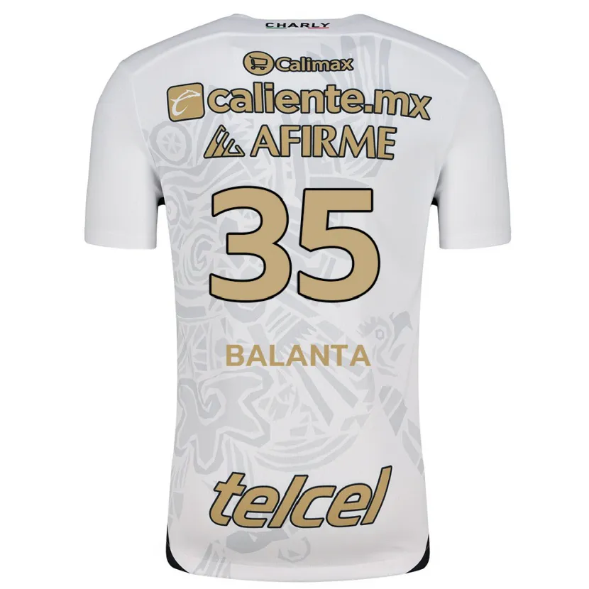 Danxen Kid Kevin Balanta #35 White Black Away Jersey 2024/25 T-Shirt