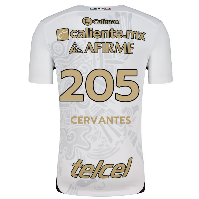 Danxen Kid Sebastián Cervantes #205 White Black Away Jersey 2024/25 T-Shirt