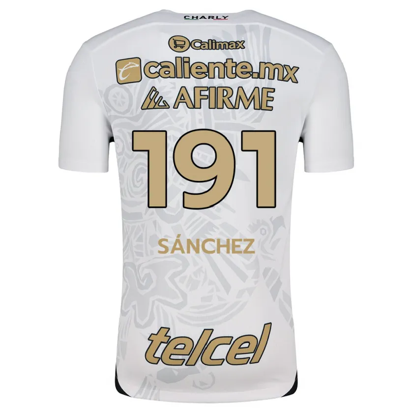 Danxen Kid Diego Sánchez #191 White Black Away Jersey 2024/25 T-Shirt