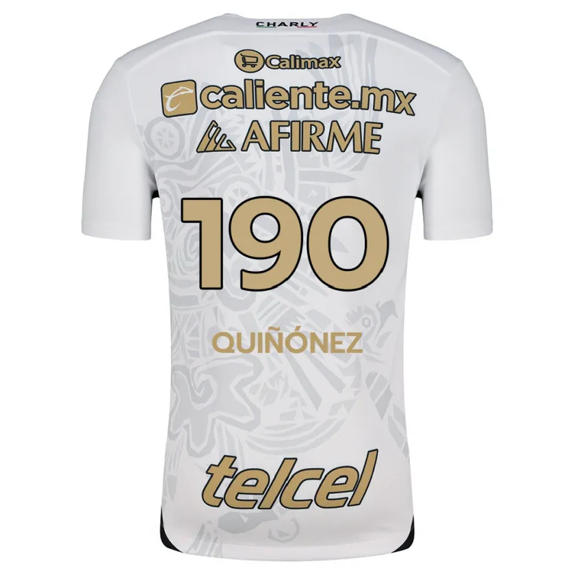 Danxen Kid Martín Quiñónez #190 White Black Away Jersey 2024/25 T-Shirt