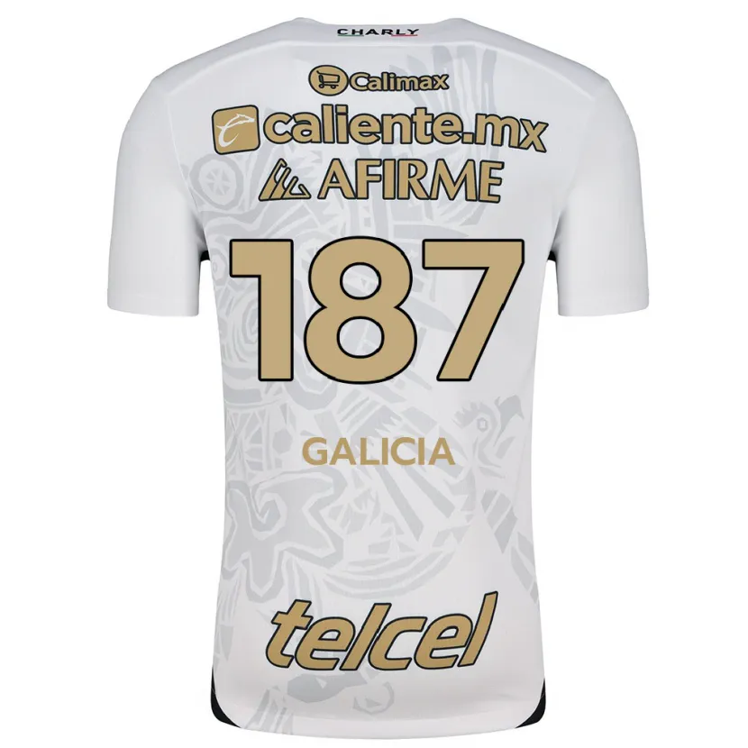 Danxen Kid Carlos Galicia #187 White Black Away Jersey 2024/25 T-Shirt