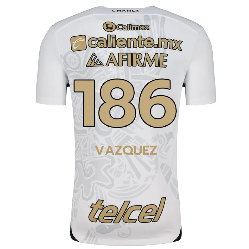 Danxen Kid Octavio Vázquez #186 White Black Away Jersey 2024/25 T-Shirt