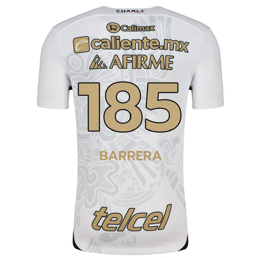 Danxen Kid Geonathan Barrera #185 White Black Away Jersey 2024/25 T-Shirt