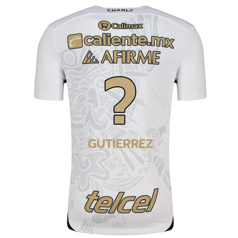 Danxen Kid Dayán Gutiérrez #0 White Black Away Jersey 2024/25 T-Shirt