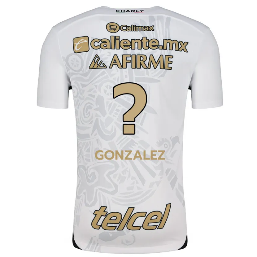 Danxen Kid Óscar González #0 White Black Away Jersey 2024/25 T-Shirt