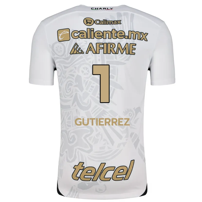 Danxen Kid Alejandra Gutiérrez #1 White Black Away Jersey 2024/25 T-Shirt