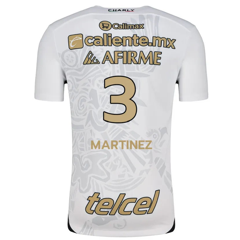 Danxen Kid Nathaly Martínez #3 White Black Away Jersey 2024/25 T-Shirt