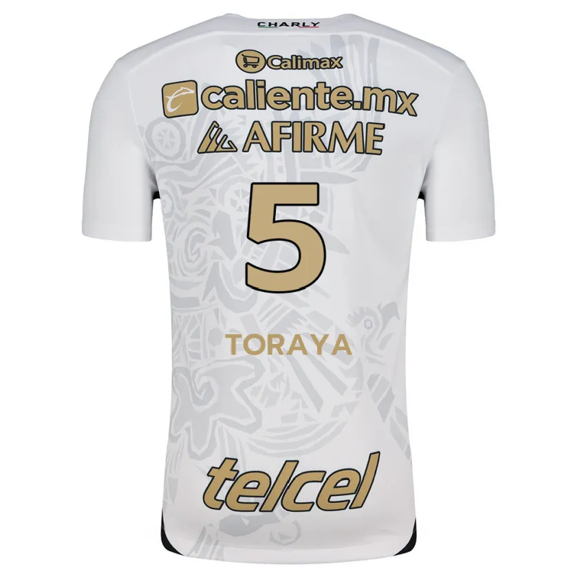 Danxen Kid Yadira Toraya #5 White Black Away Jersey 2024/25 T-Shirt