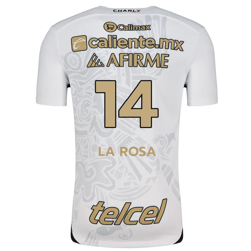 Danxen Kid Joselyn De La Rosa #14 White Black Away Jersey 2024/25 T-Shirt