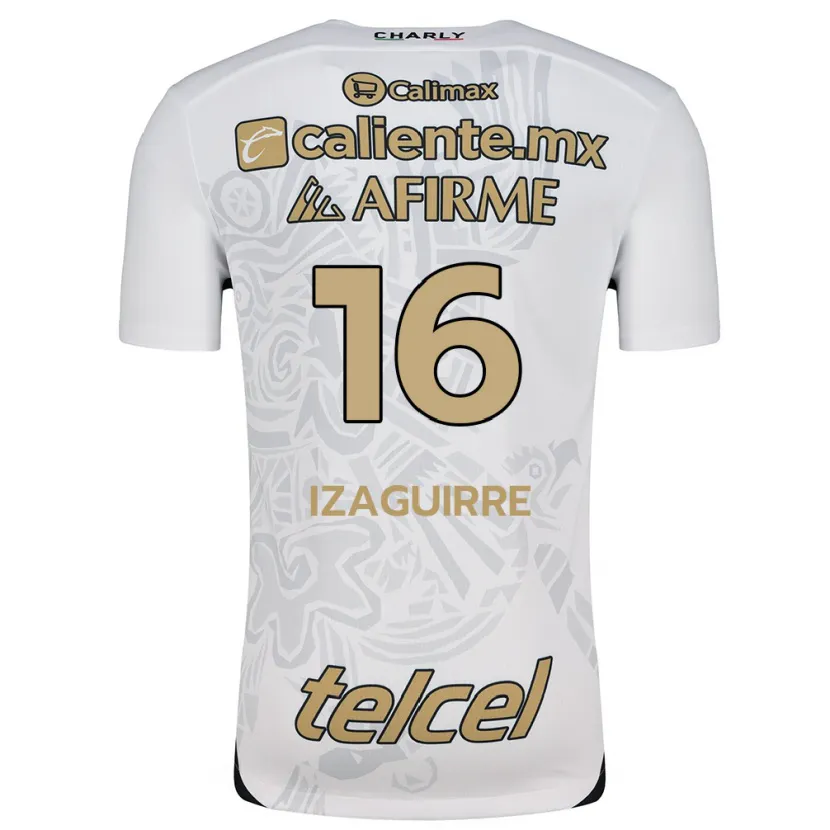 Danxen Kid Estefanía Izaguirre #16 White Black Away Jersey 2024/25 T-Shirt