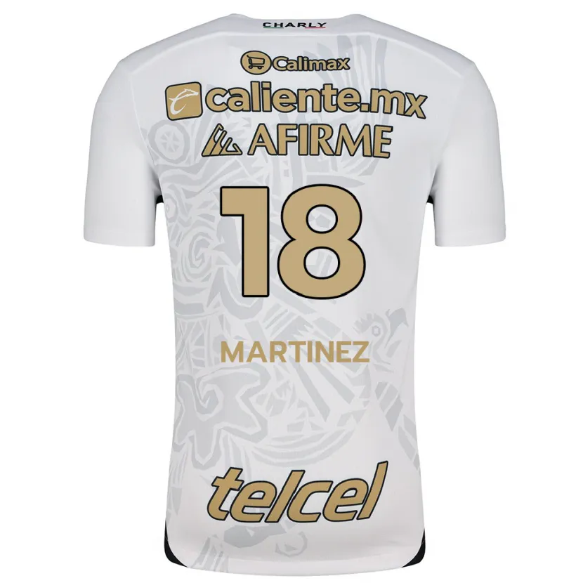 Danxen Kid Natividad Martínez #18 White Black Away Jersey 2024/25 T-Shirt