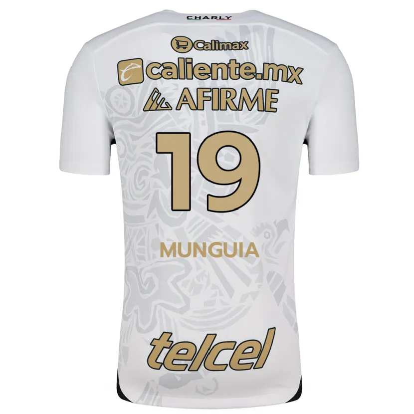 Danxen Kid Mariana Munguía #19 White Black Away Jersey 2024/25 T-Shirt