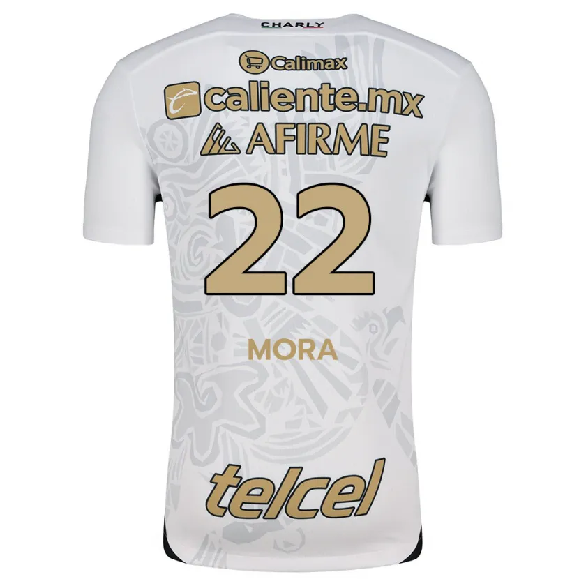 Danxen Kid Bianca Mora #22 White Black Away Jersey 2024/25 T-Shirt