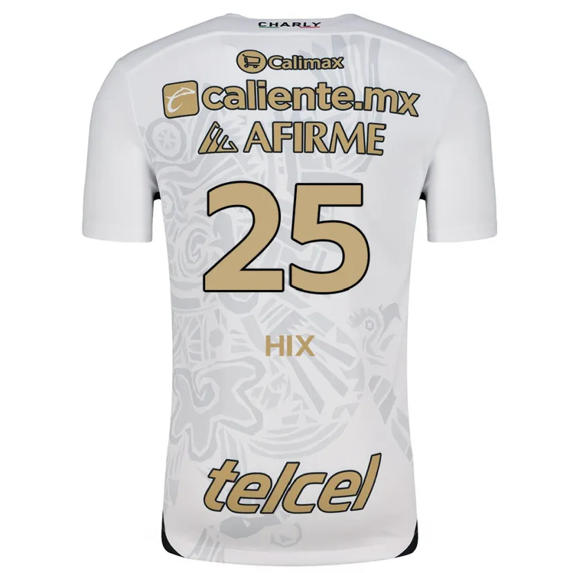 Danxen Kid Angelina Hix #25 White Black Away Jersey 2024/25 T-Shirt