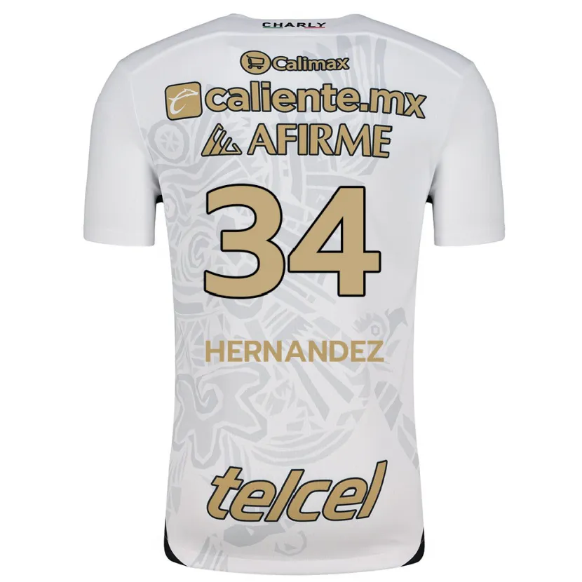 Danxen Kid Kimberly Hernández #34 White Black Away Jersey 2024/25 T-Shirt