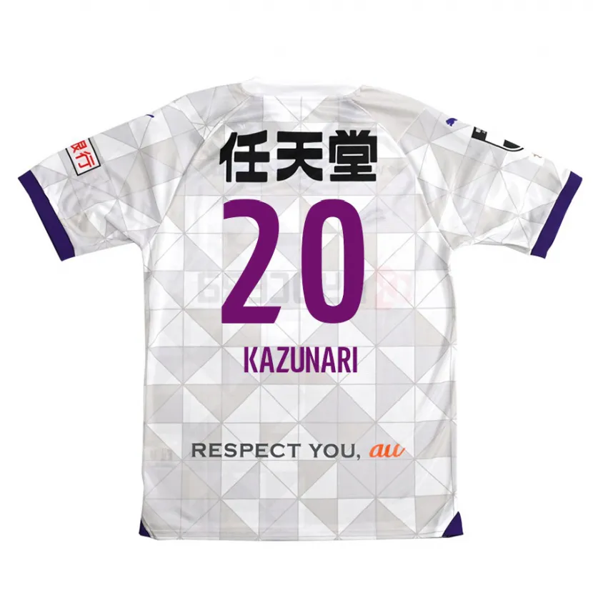 Danxen Kid Kazunari Kita #20 White Purple Away Jersey 2024/25 T-Shirt