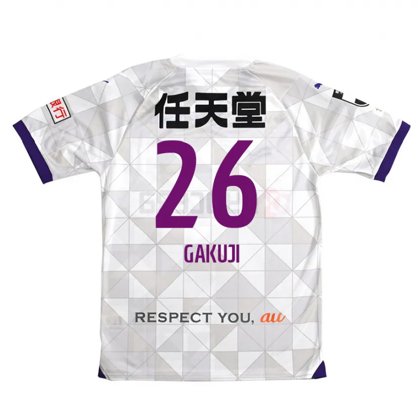 Danxen Kid Gakuji Ota #26 White Purple Away Jersey 2024/25 T-Shirt