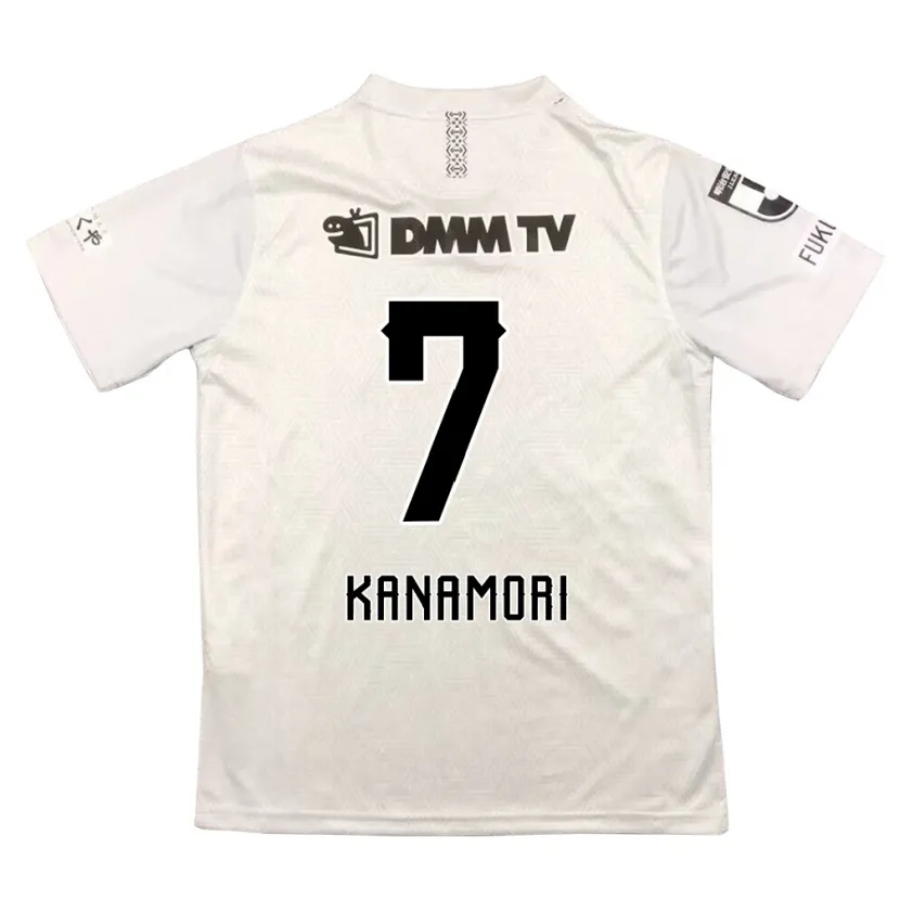 Danxen Kid Takeshi Kanamori #7 Gray Black Away Jersey 2024/25 T-Shirt