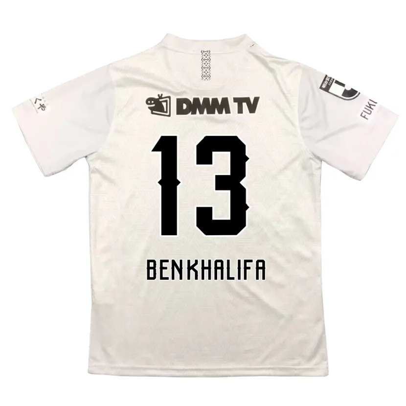 Danxen Kid Nassim Ben Khalifa #13 Gray Black Away Jersey 2024/25 T-Shirt