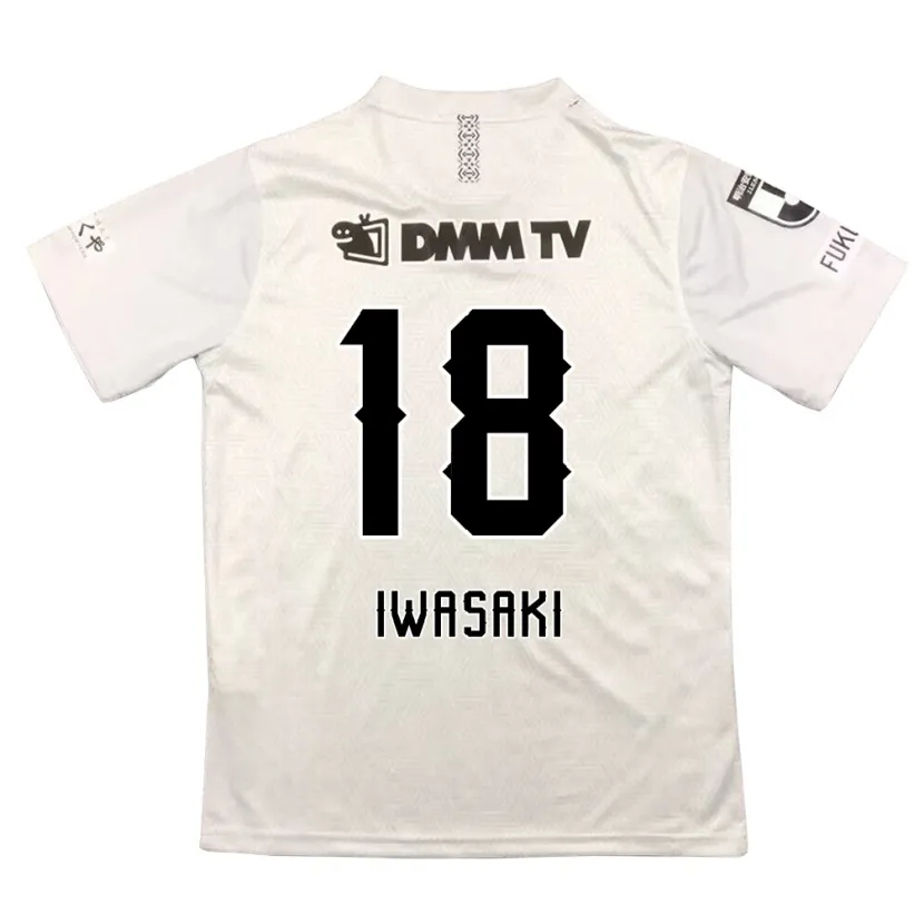 Danxen Kid Yuto Iwasaki #18 Gray Black Away Jersey 2024/25 T-Shirt