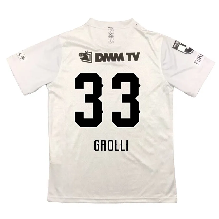 Danxen Kid Douglas Grolli #33 Gray Black Away Jersey 2024/25 T-Shirt