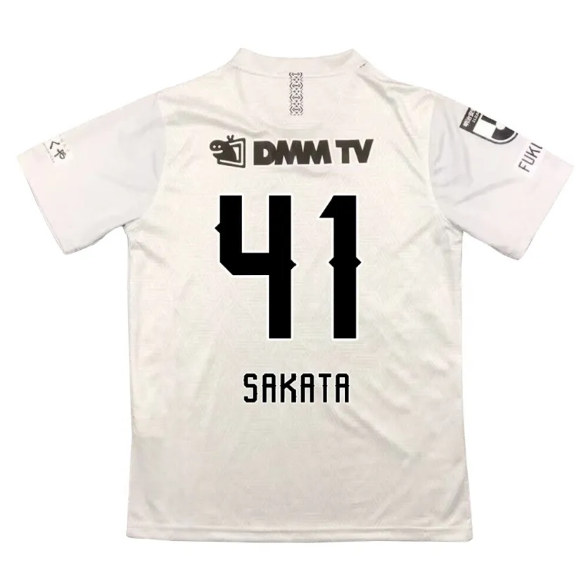 Danxen Kid Daiki Sakata #41 Gray Black Away Jersey 2024/25 T-Shirt