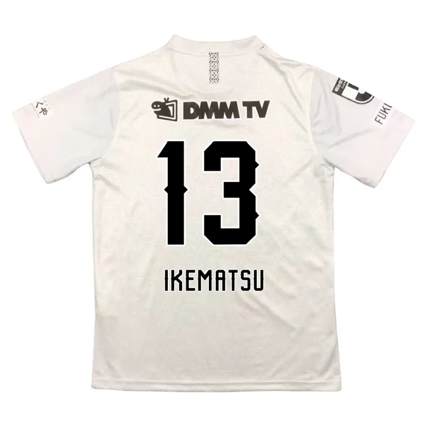 Danxen Kid Shumpei Ikematsu #13 Gray Black Away Jersey 2024/25 T-Shirt