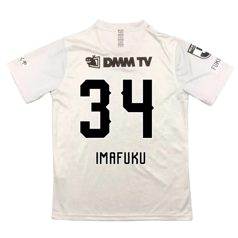 Danxen Kid Kennosuke Imafuku #34 Gray Black Away Jersey 2024/25 T-Shirt