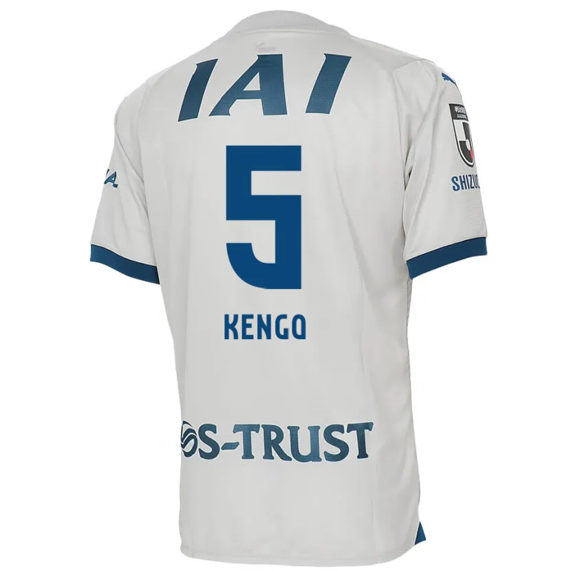 Danxen Kid Kengo Kitazume #5 White Blue Away Jersey 2024/25 T-Shirt