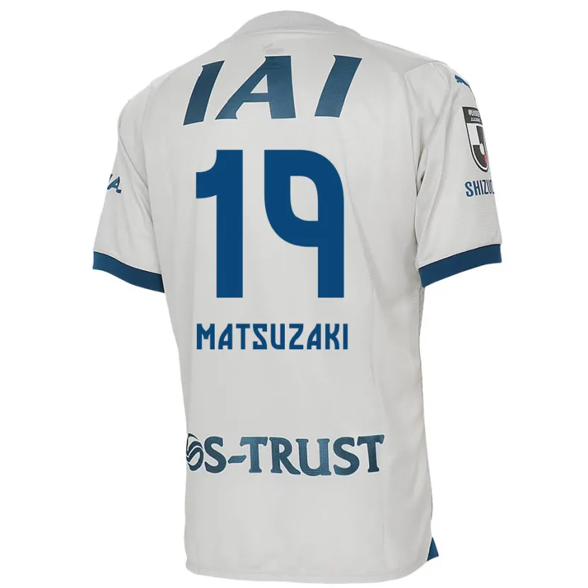 Danxen Kid Kai Matsuzaki #19 White Blue Away Jersey 2024/25 T-Shirt