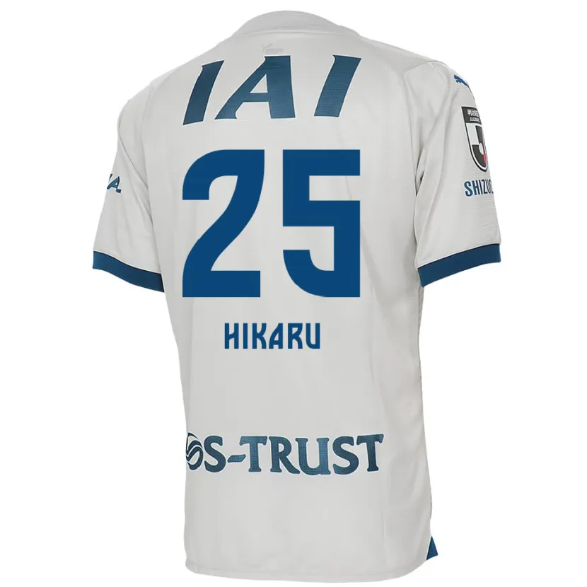 Danxen Kid Hikaru Naruoka #25 White Blue Away Jersey 2024/25 T-Shirt