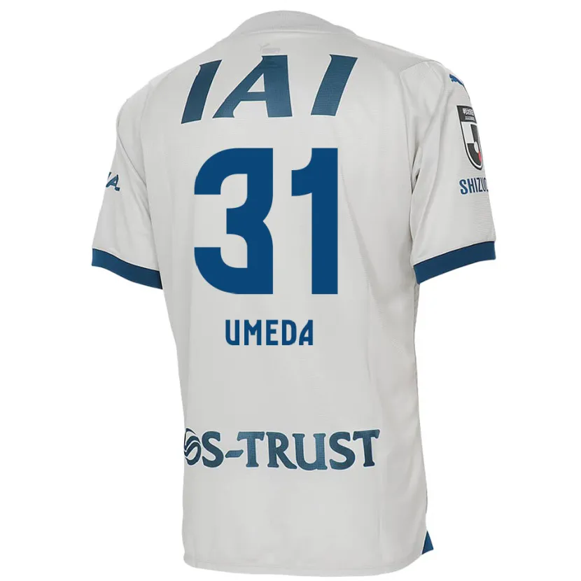 Danxen Kid Togo Umeda #31 White Blue Away Jersey 2024/25 T-Shirt