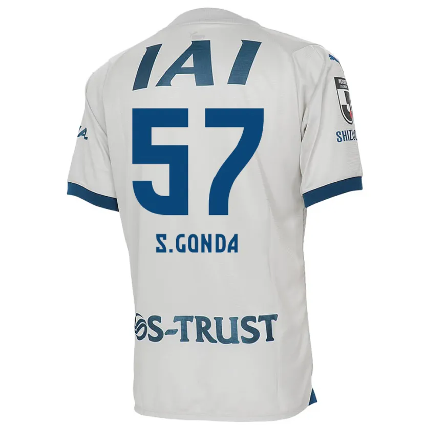 Danxen Kid Shuichi Gonda #57 White Blue Away Jersey 2024/25 T-Shirt