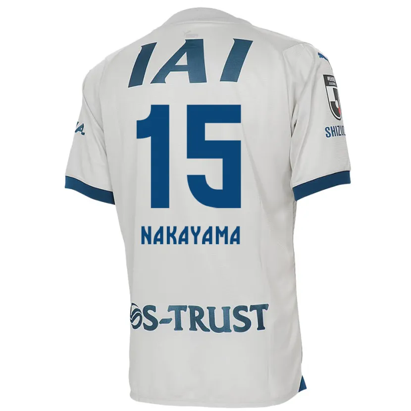 Danxen Kid Atsuki Nakayama #15 White Blue Away Jersey 2024/25 T-Shirt