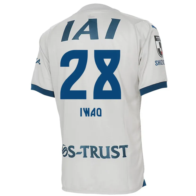 Danxen Kid Takeru Iwao #28 White Blue Away Jersey 2024/25 T-Shirt