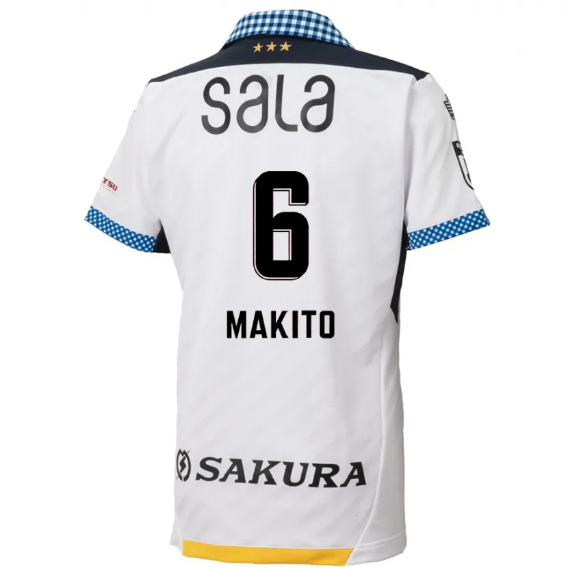 Danxen Kid Makito Ito #6 White Black Away Jersey 2024/25 T-Shirt