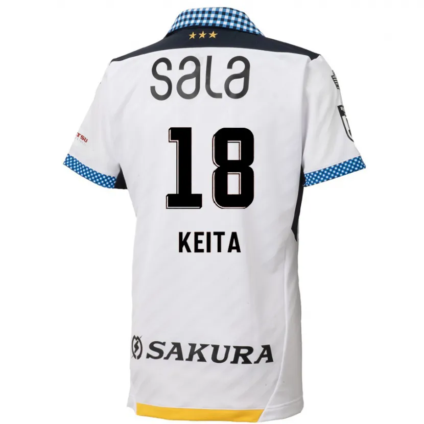 Danxen Kid Keita Takahata #18 White Black Away Jersey 2024/25 T-Shirt