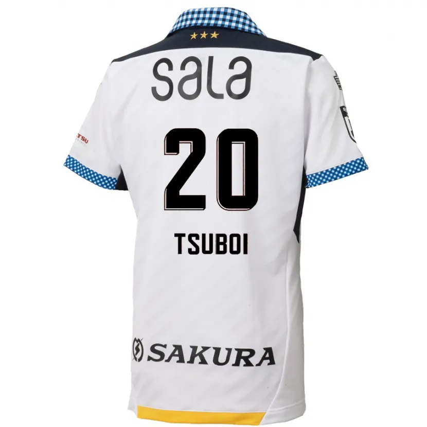 Danxen Kid Yuya Tsuboi #20 White Black Away Jersey 2024/25 T-Shirt