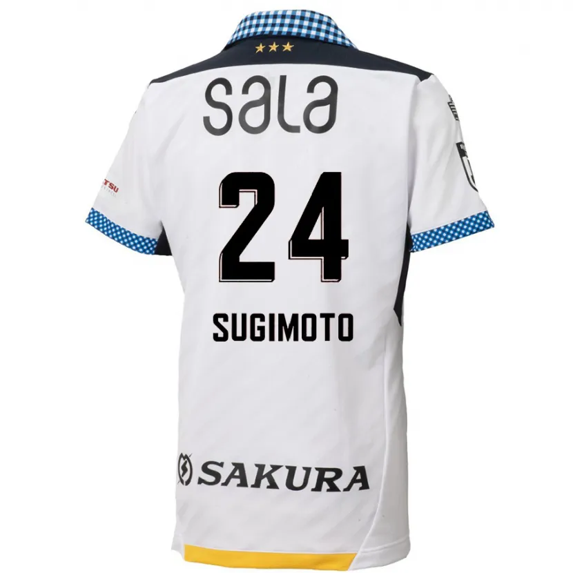 Danxen Kid Mitsuki Sugimoto #24 White Black Away Jersey 2024/25 T-Shirt