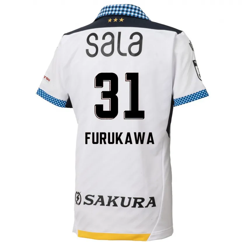 Danxen Kid Yosuke Furukawa #31 White Black Away Jersey 2024/25 T-Shirt