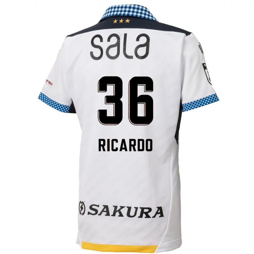 Danxen Kid Ricardo Graça #36 White Black Away Jersey 2024/25 T-Shirt