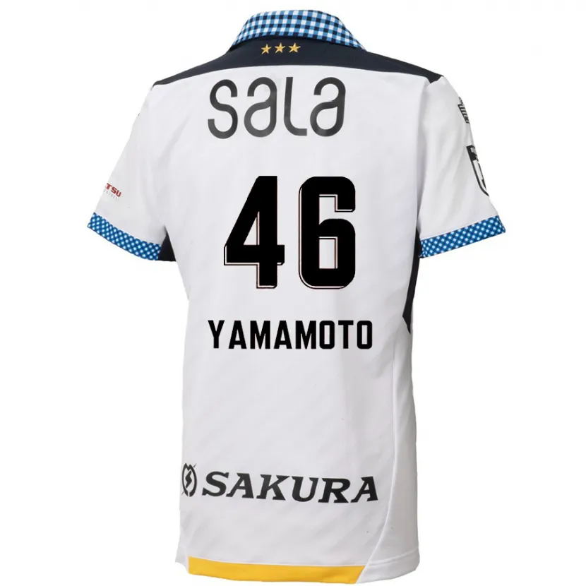 Danxen Kid Shota Yamamoto #46 White Black Away Jersey 2024/25 T-Shirt