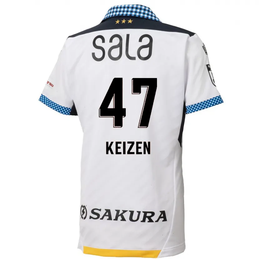 Danxen Kid Keizen Iida #47 White Black Away Jersey 2024/25 T-Shirt